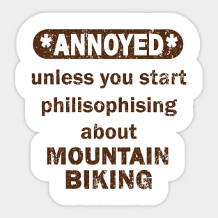 Mountain biking trail girls bike accessories Sticker